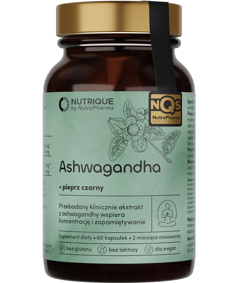 Nutrique Ashwagandha - suplementy na koncentrację