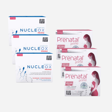 Nucleox Primo Prenatal Primo zestaw na 3 miesiace
