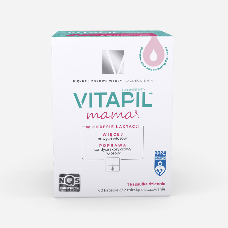witaminy dla karmiących piersią - vitapil mama mocne, lśniące włosy