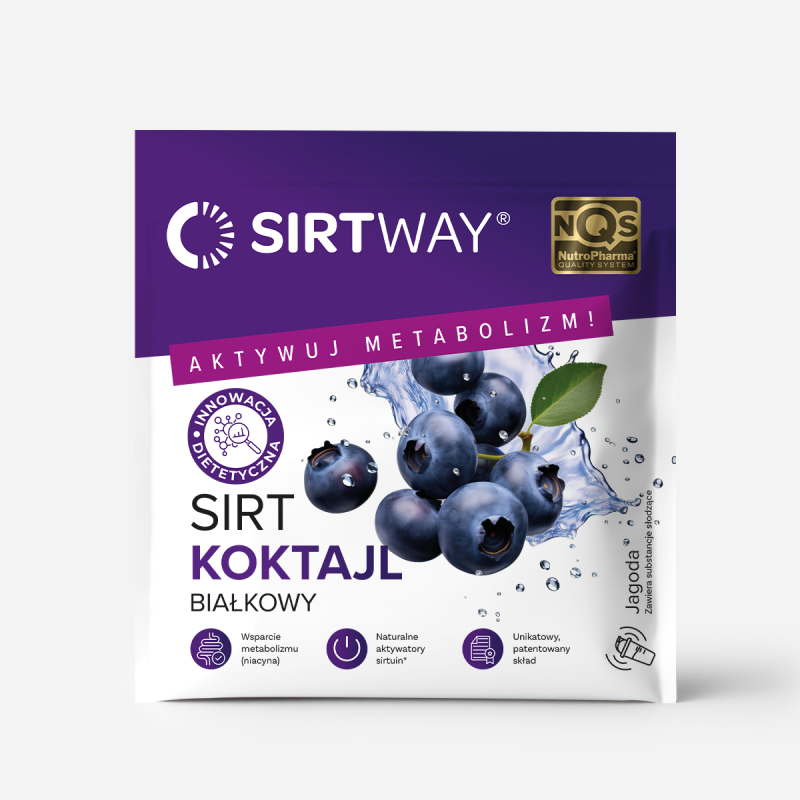 SIRT Koktajl Białkowy Jagoda