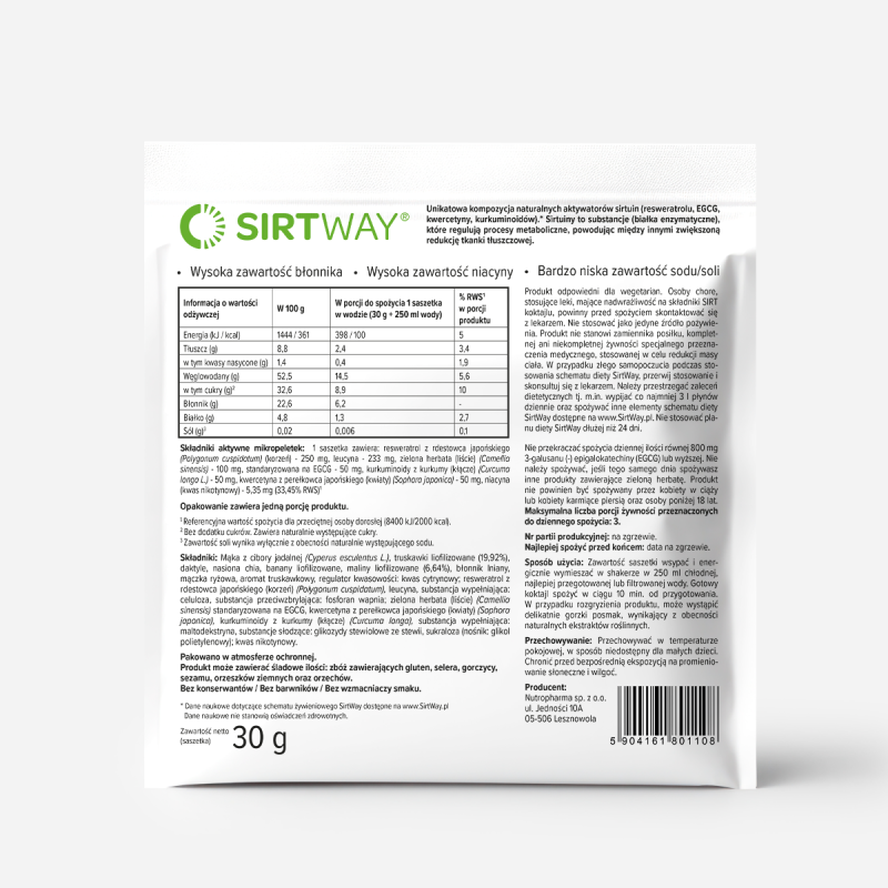 SIRT Koktajl Owocowy Truskawka i Malina