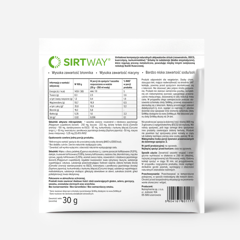 SIRT Koktajl Owocowy Owoce leśne