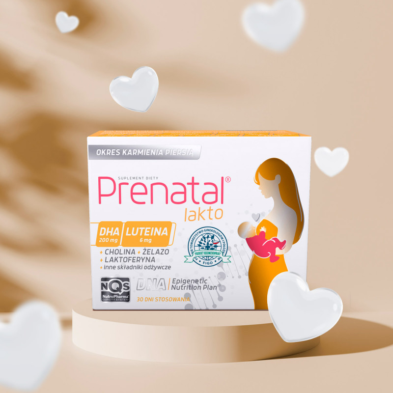 Prenatal Lakto Suplement Diety dla kobiet po porodzie i karmiących piersią