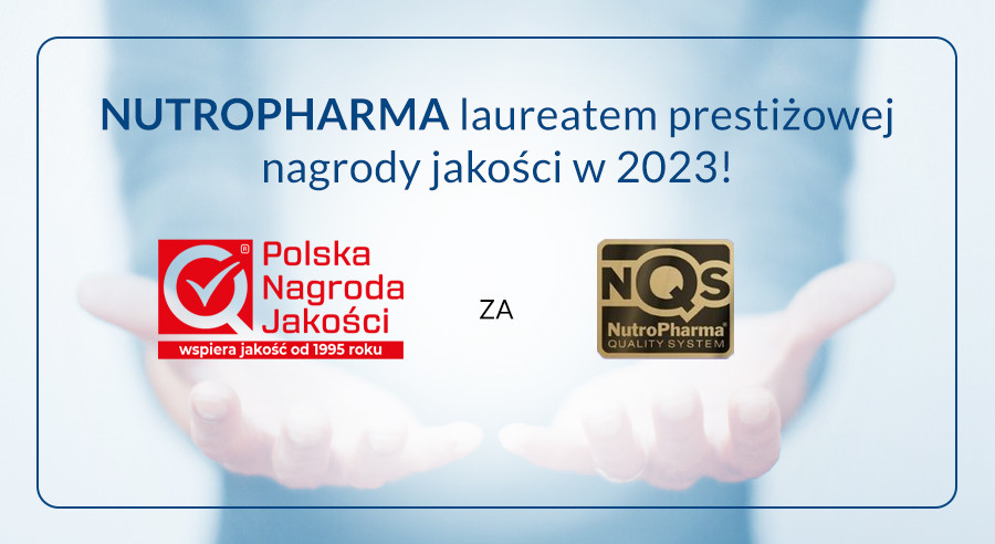 Nutropharma uhonorowana Polską Nagrodą Jakości za 2023 rok