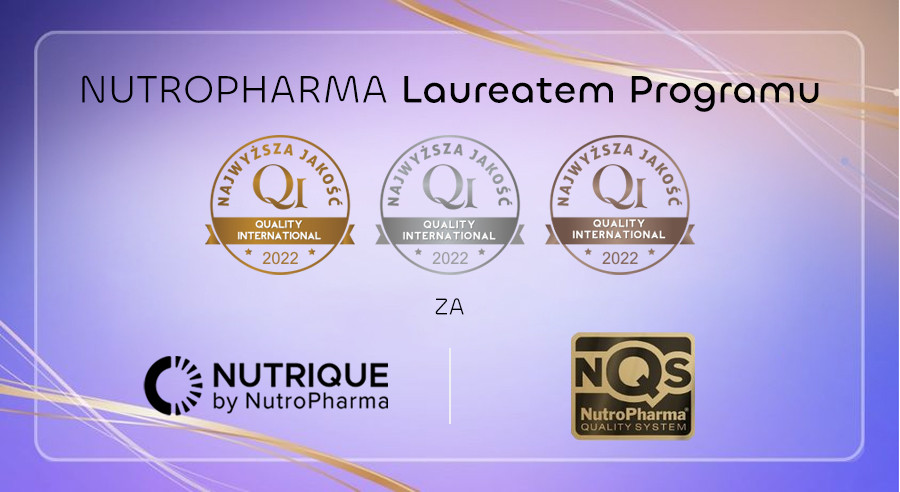 Nutropharma - laureat i zdobywca Złotego Godła QI 2023!